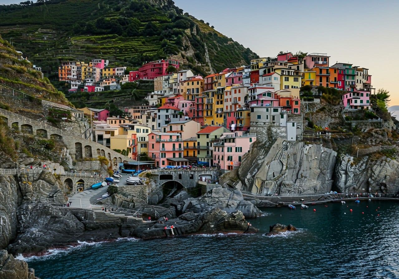 Manarola solnedgång