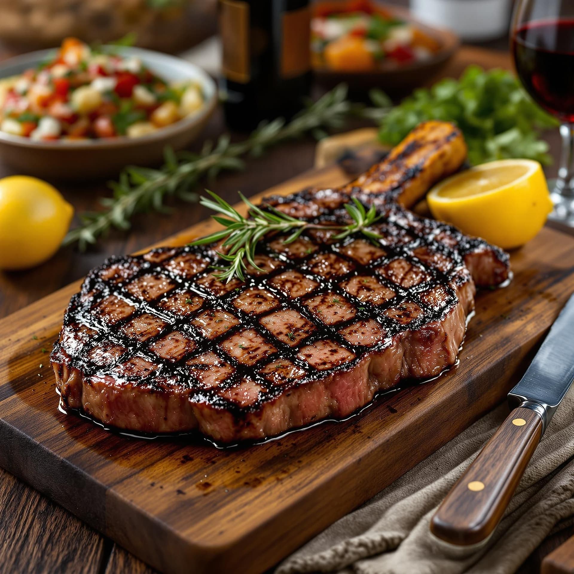 Bistecca alla Fiorentina, en traditionell florentinsk T-bensstek