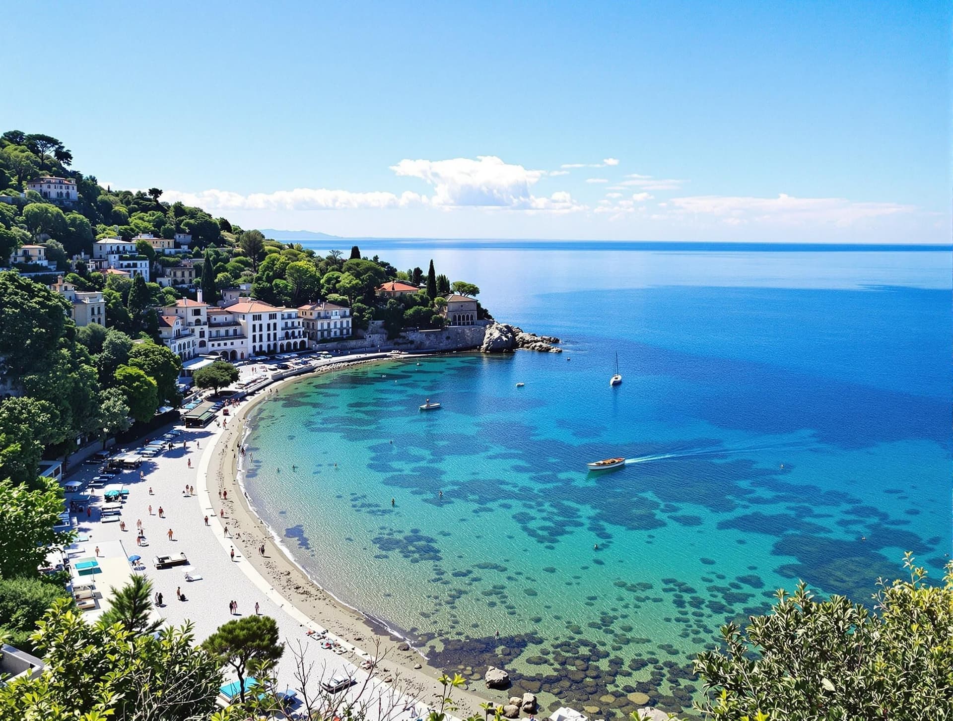Gardone Riviera vid Gardasön, en elegant ort med Il Vittoriale degli Italiani och vackra trädgårdar