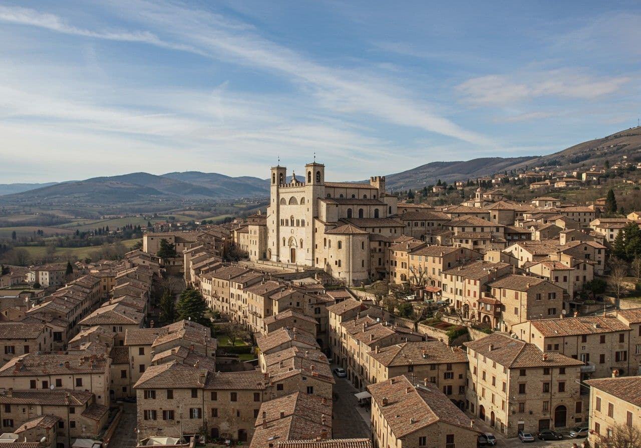 Medeltida staden Gubbio