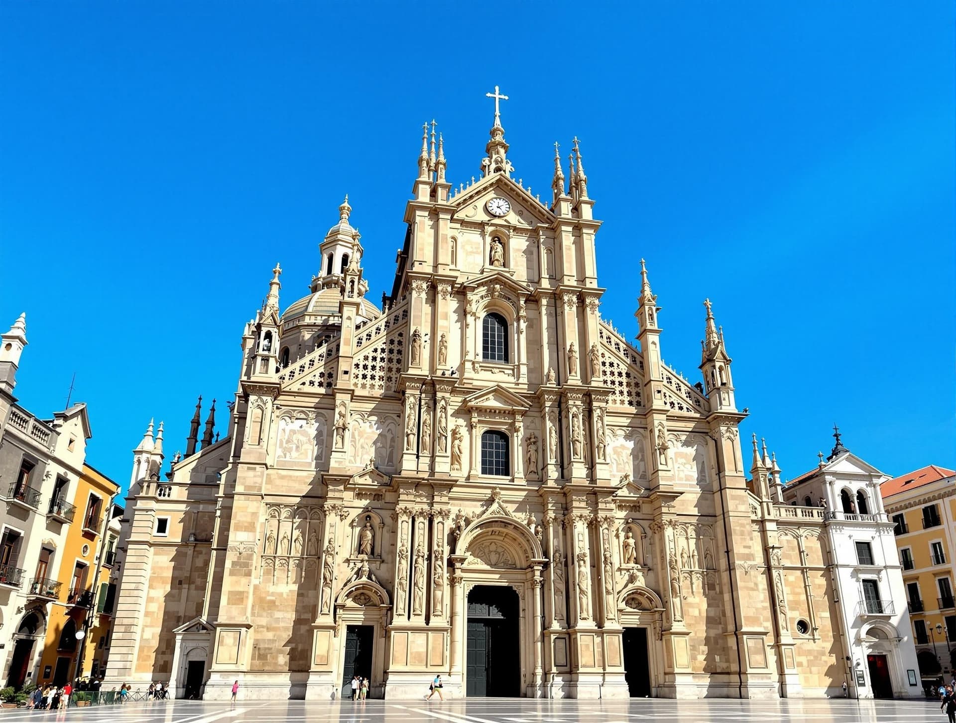 Palermo katedral i Sicilien med dess imponerande blandning av arkitekturstilar