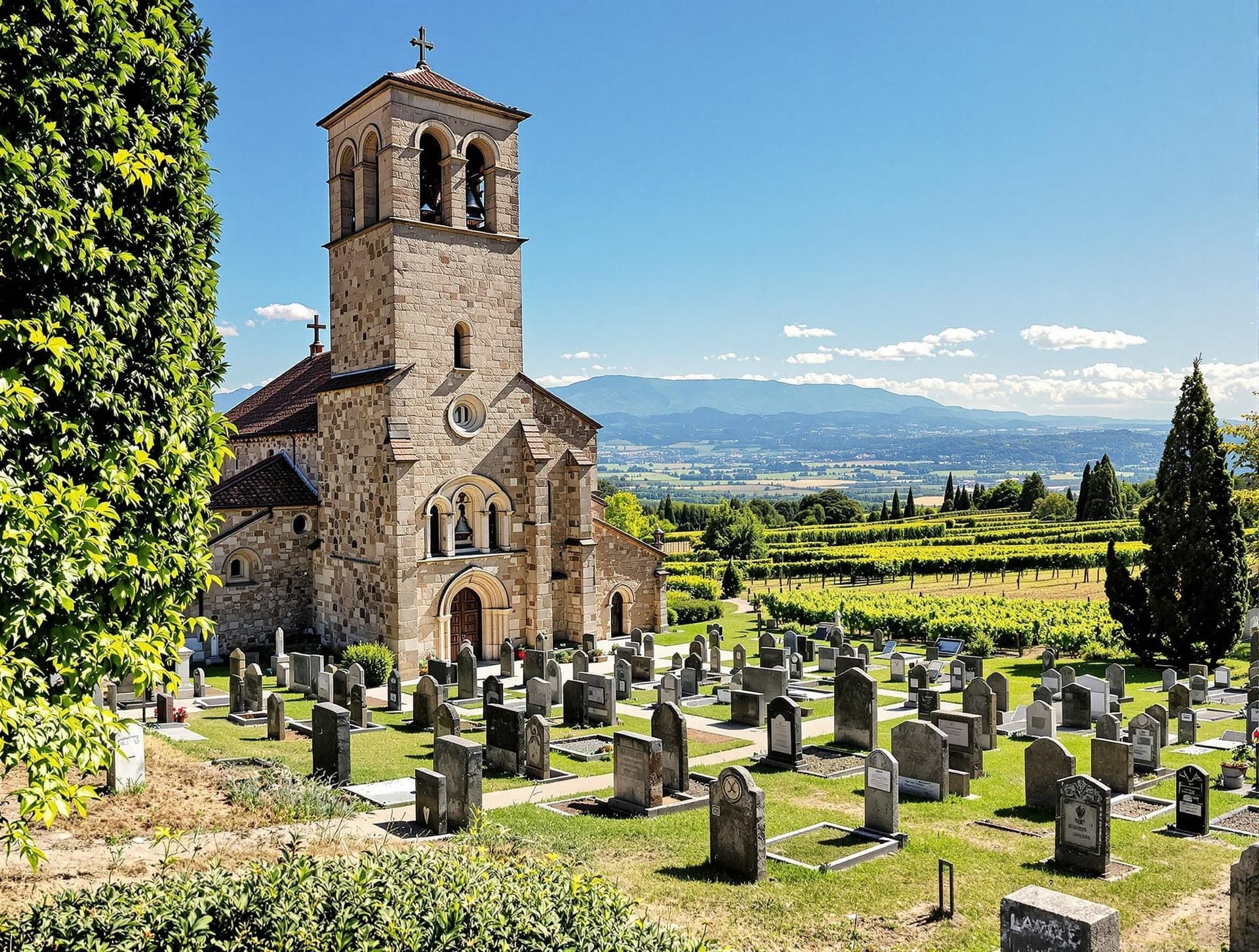 Pieve di San Floriano i Valpolicella, en vacker romansk kyrka från 1100-talet med imponerande klockstapel