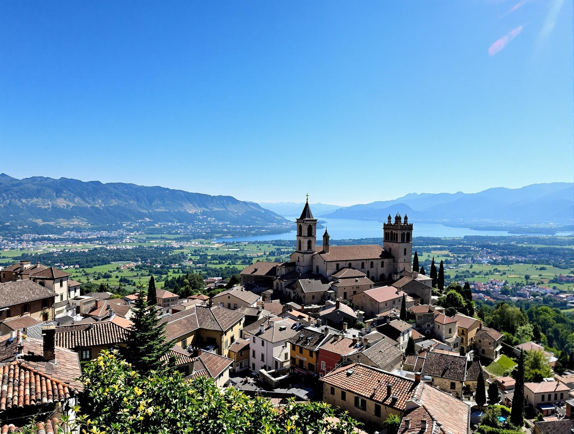 San Giorgio di Valpolicella, en charmig medeltida by på en kulle med den romanska kyrkan från 700-talet