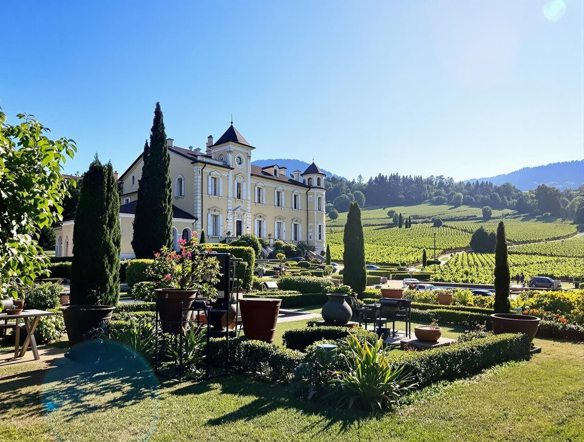 Villa Serego Alighieri i Valpolicella, en historisk vingård som tillhört Dante Alighieris ättlingar sedan 1353
