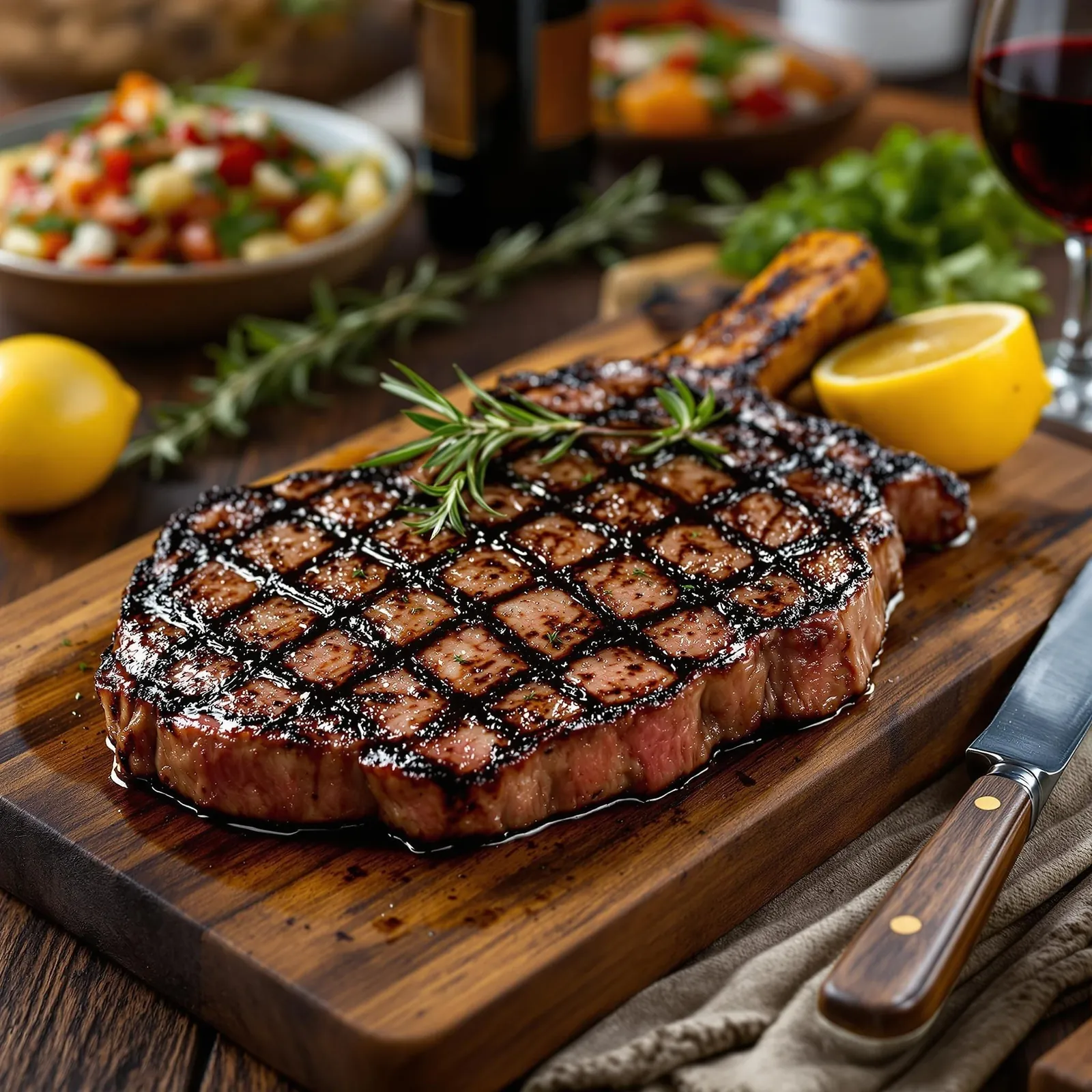 Bistecca alla Fiorentina, en traditionell florentinsk T-bensstek