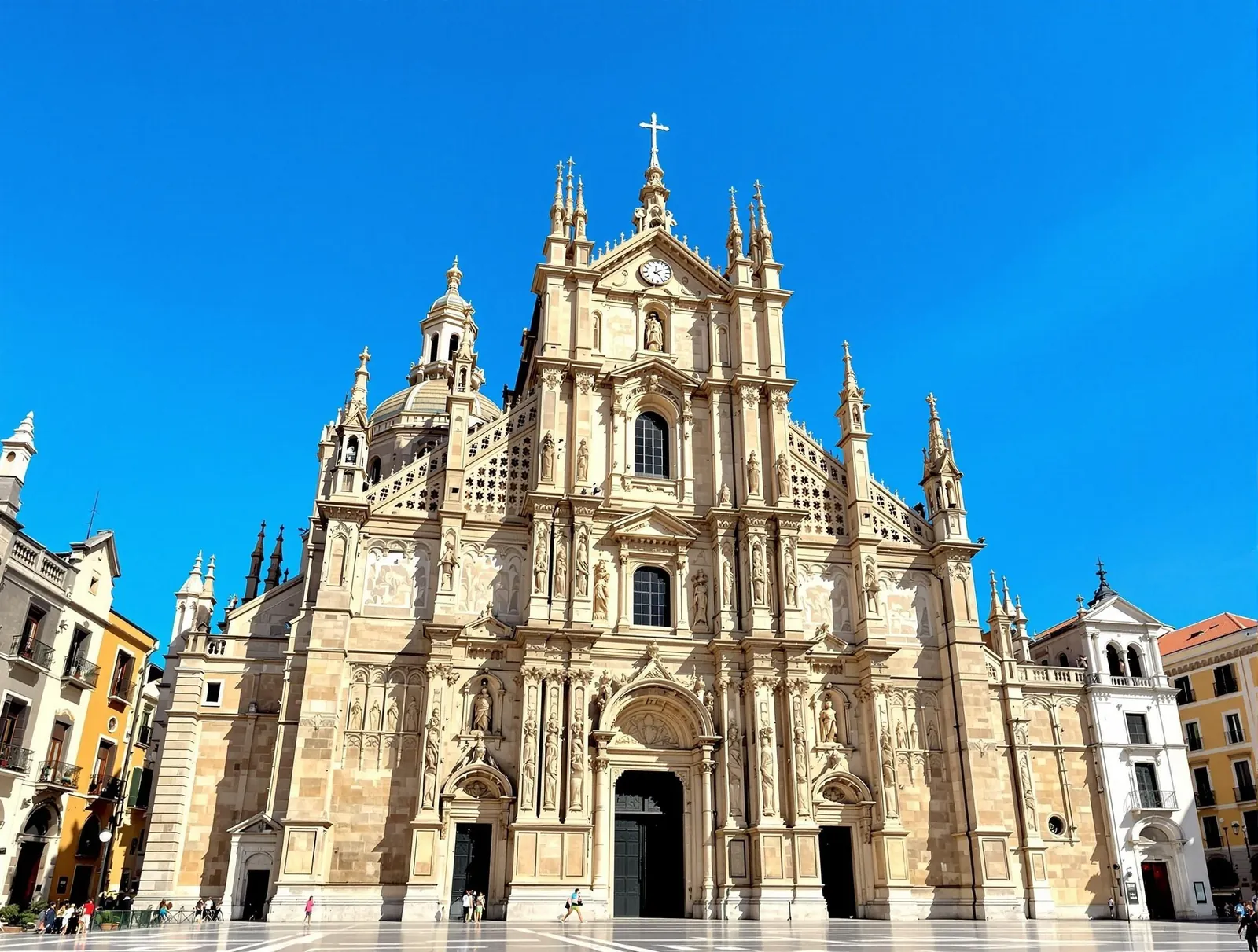 Palermo katedral i Sicilien med dess imponerande blandning av arkitekturstilar