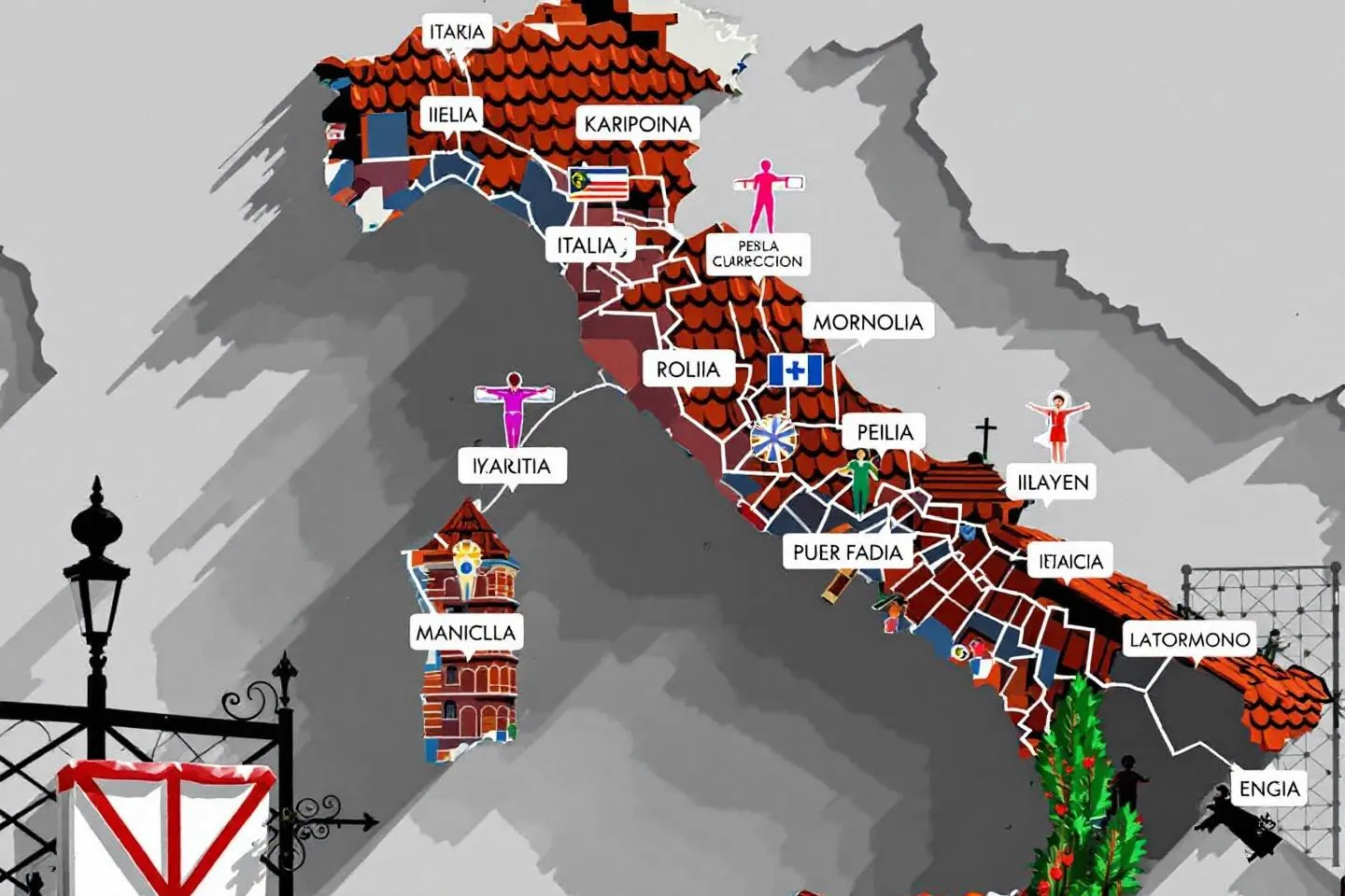 UNESCO-platser i varje italiensk region