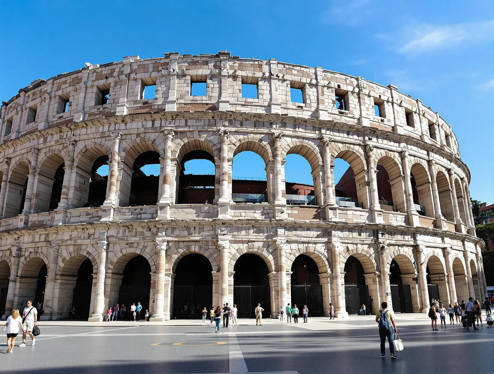Arena di Verona, den välbevarade romerska amfiteatern från första århundradet